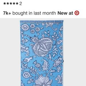 Roller Rabbit X Target "Floral Vines" Oversized Beach Towel, NWT